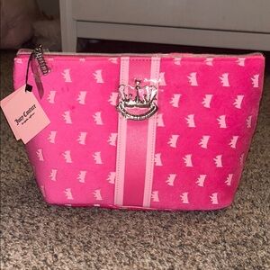 Juicy Couture Pink Crown Cosmetic Bag